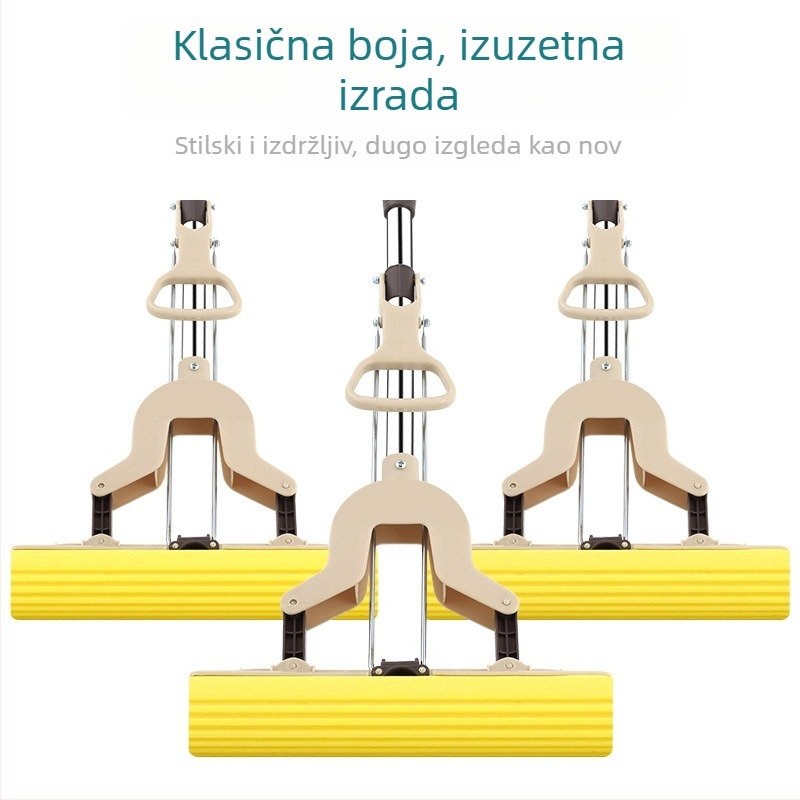 Spužvasti upijajući mop, 28 cm, sklopni mop s ljepilom od pamuka, istiskivanje vode, kućna uporaba