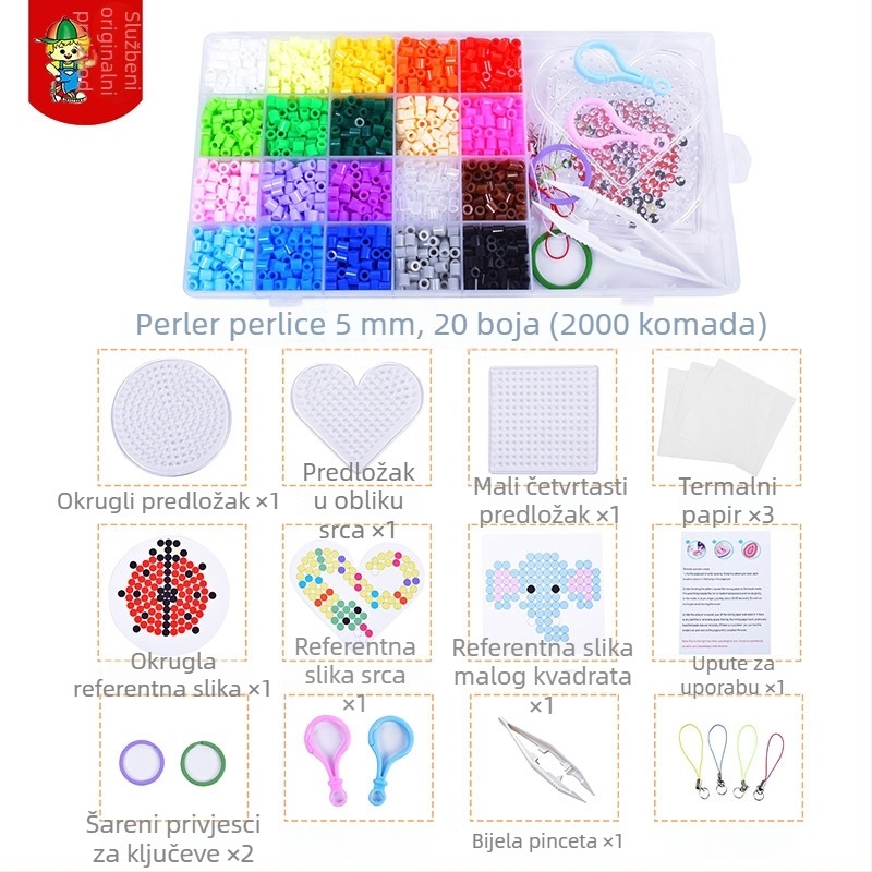 5mm DIY set za mozaik perlice – 2000 komada