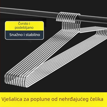 Nehrđajući čelični stalak za sušenje za unutarnji balkon, ojačan i produžen, ekstra velik za ručnike, deke i posteljine, čvrst visići dizajn