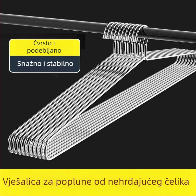 Nehrđajući čelični stalak za sušenje za unutarnji balkon, ojačan i produžen, ekstra velik za ručnike, deke i posteljine, čvrst visići dizajn