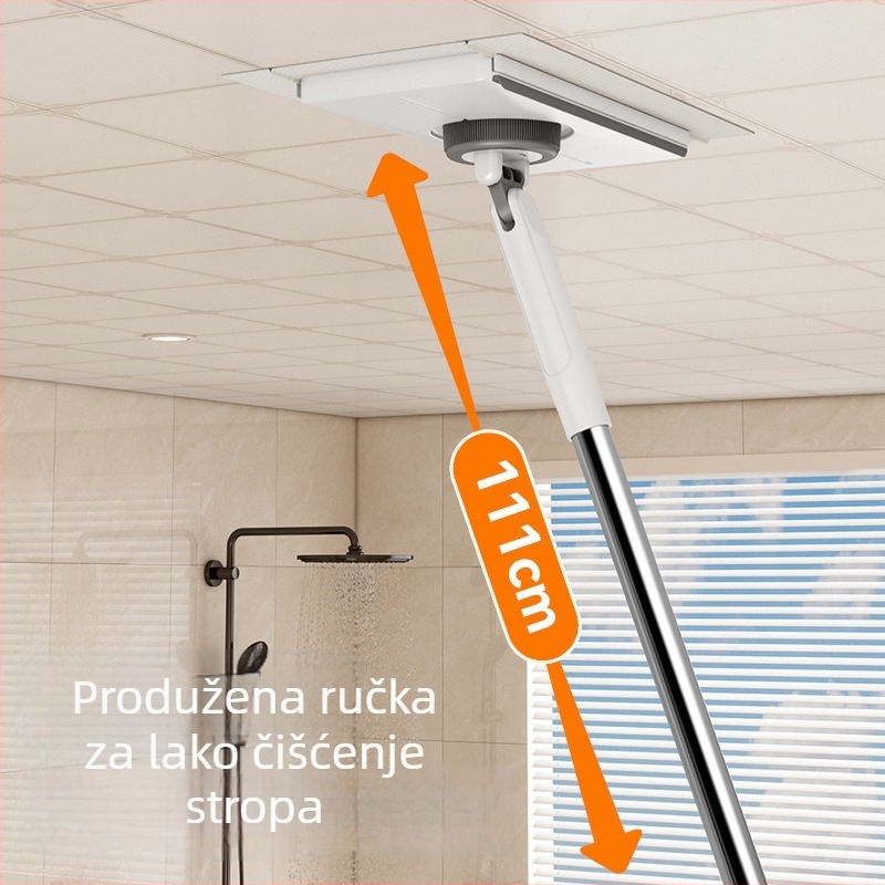 Kućni mop s velikim pločom i automatskim hvatanjem krpe, mokro i suho čišćenje