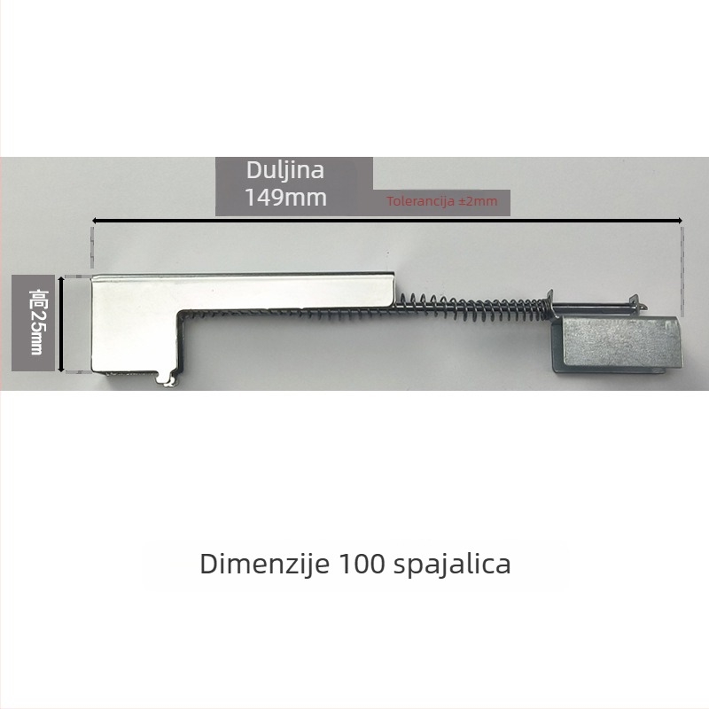 Pribor za tešku spajalicu, model 240, 100 circlipa