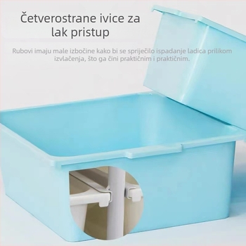 Plastična kutija za skladištenje za dnevni boravak — svestran organizator za grickalice, igračke, odjeću i kuhinjske sitnice