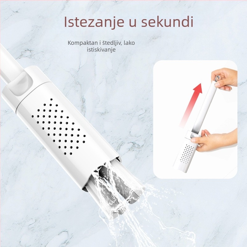Mini mop bez dodirivanja rukama s pamučnom glavom za kuhinju i kupaonicu