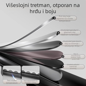 Laijie Sušilo za odjeću od aluminijskog legura, gornja montaža, fiksna balkonska šipka, otporna na vjetar