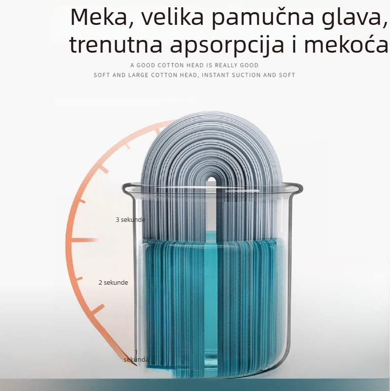 PVA apsorpcijska spužvena glava mop-a, zamjenska glava, univerzalni dodatak za mop, dvostruka upotreba za suho i mokro, ekološki i zamjenjivi
