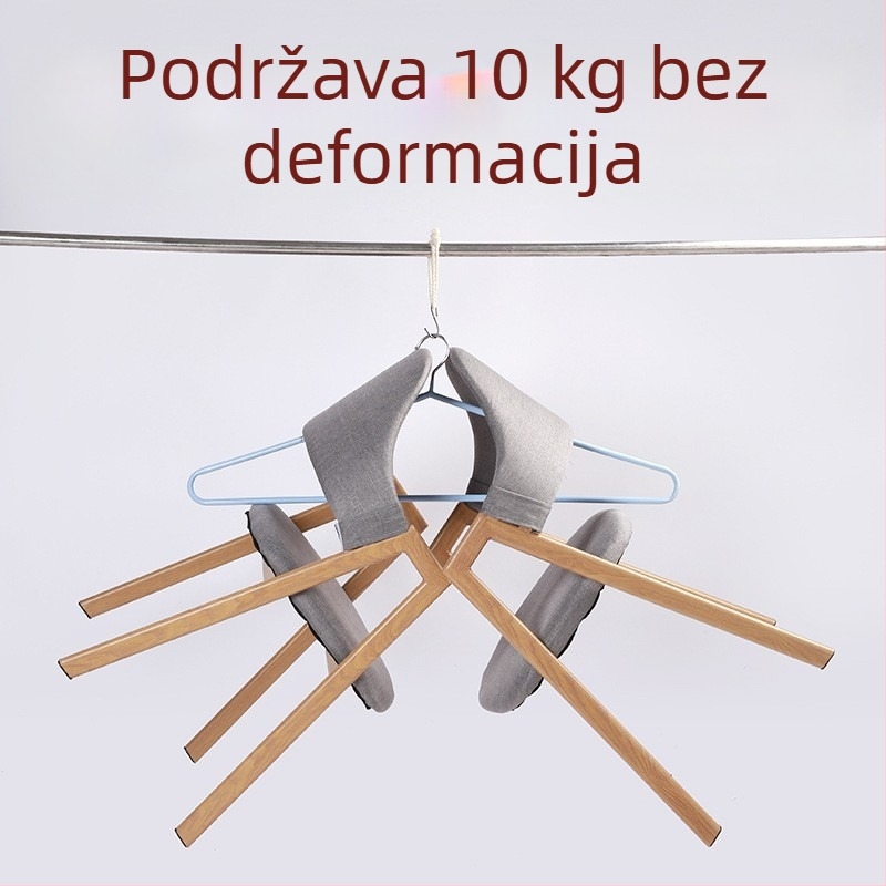 Velika vješalica za sušenje pokrivača i plahti, debela i produžena balkonska verzija
