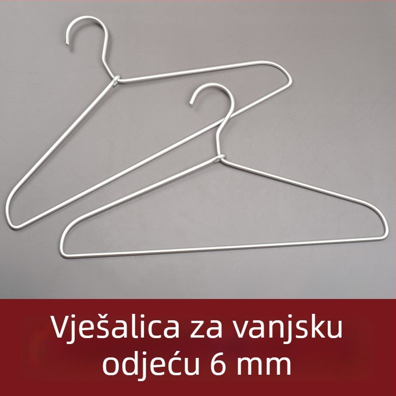 Vješalica za odjeću od aluminijske legure, ojačana za odijela, balkonski podesivi sušilac