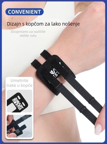 Double Star TFCC traka za zglob za fitness, jogu i trčanje – protiv uganuća, Velcro, lagana