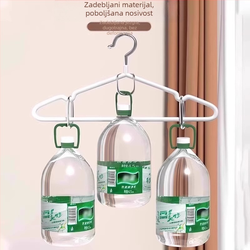 Kućna vješalica za odjeću s protukliznom površinom – za spavaću sobu i dom učenika, sprječava nabor na ramenima, pogodna za sušenje i skladištenje velikih odjevnih predmeta