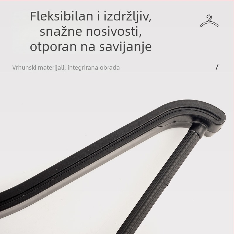 Plastična podesiva vješalica s protukliznim slojem za odijela i garderobu – kućna vješalica za odjeću