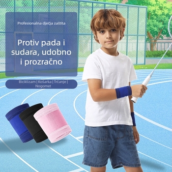Dječja narukvica za zglobove, prozračna i upija znoj; za košarku, nogomet, vožnju biciklom, badminton i jahanje — zaštita zglobova