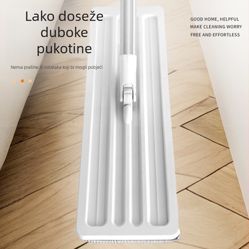 Novi bezdodišni plosnati mop za kućnu upotrebu, dvostruka primjena, sklopivi dizajn