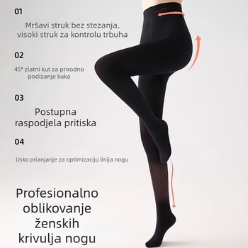 Bonas kompresivne najlonke za oblikovanje, baršunaste ženske tajice, jesen-zima