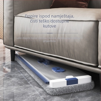 Set mopova s presavnim pravokutnim kantom i ploskim mopom za suho i mokro čišćenje