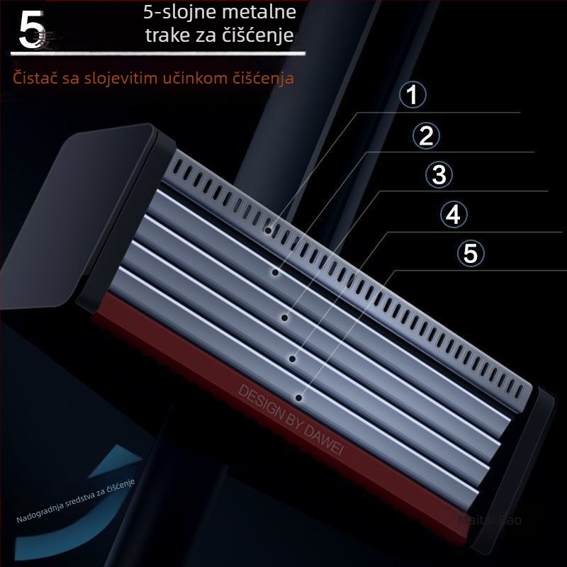 Mikrovlaknasti plosnati mop s kantom za kućnu upotrebu