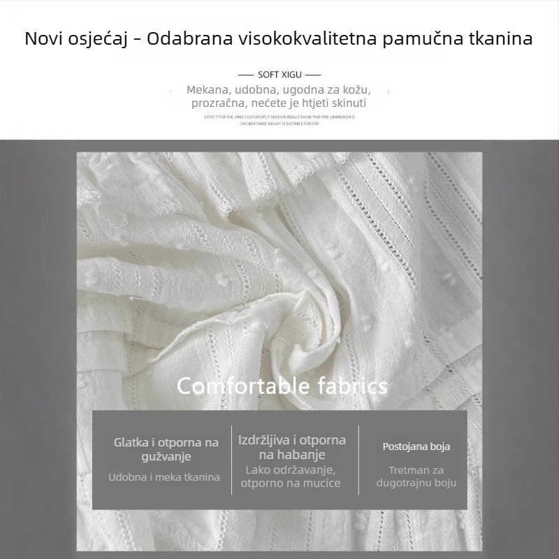 Ljetna visoka talijanska baletnog stila torta suknja za žene, bijela čipkasta suknja, A-linija nabuhla suknja za proljeće i jesen