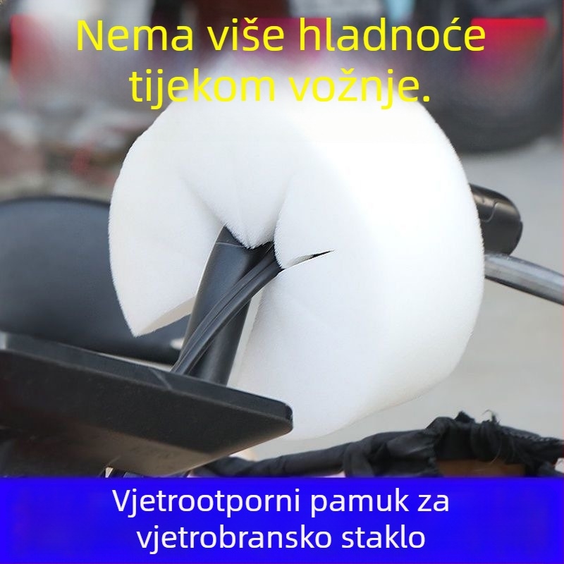 Pamučna navlaka za ručice upravljača za električna vozila — blokira hladan zrak i drži ruke tople tijekom vožnje zimi