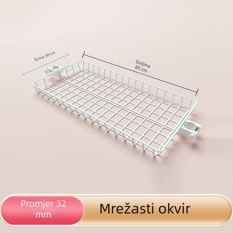 38 mm bez bušenja dodaci za stalak za odjeću do stropa, teleskopski ormar