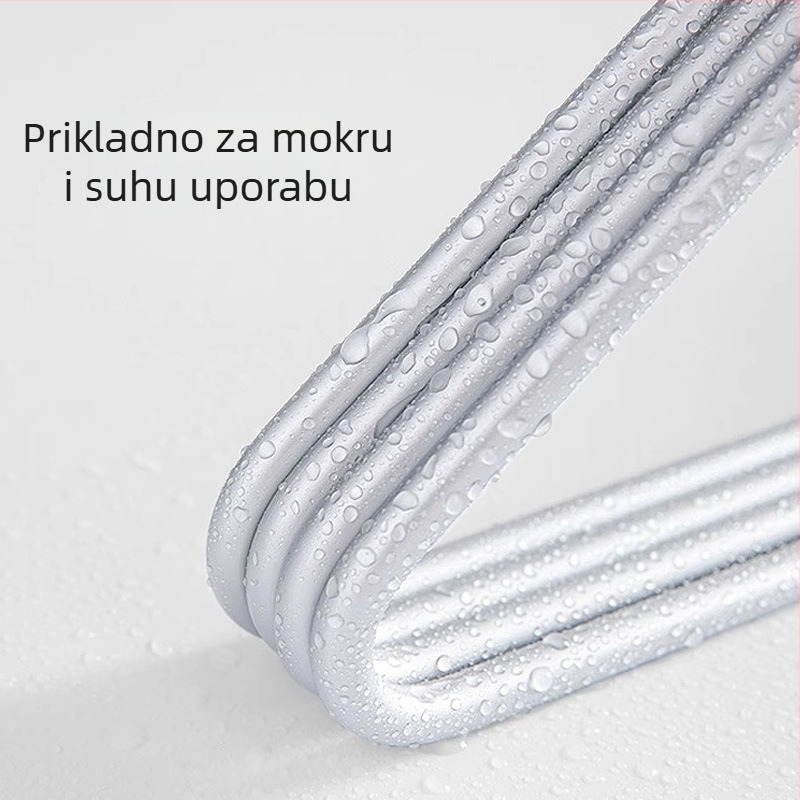 Vješalica za odjeću od aluminijske legure, trokutasti dizajn, moderni stalak za izlaganje u garderobi, čvrsta i debela, bezšavna sušilica
