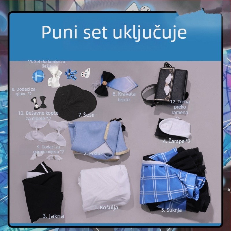 Cosplay kostim za čarobnu djevojku – Witch Trial, Orange Shirley, retro stil
