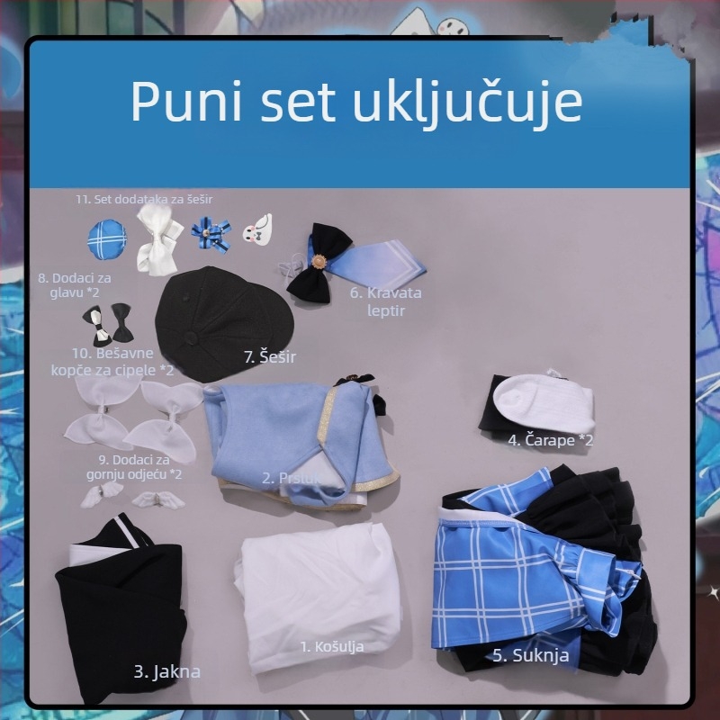 Cosplay kostim za čarobnu djevojku – Witch Trial, Orange Shirley, retro stil