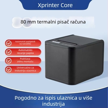 Xinye Xp-80Ts termalni blagajnički pisač, 80 mm, USB i Ethernet, za recepciju, kuhinju, catering i medicinski sektor