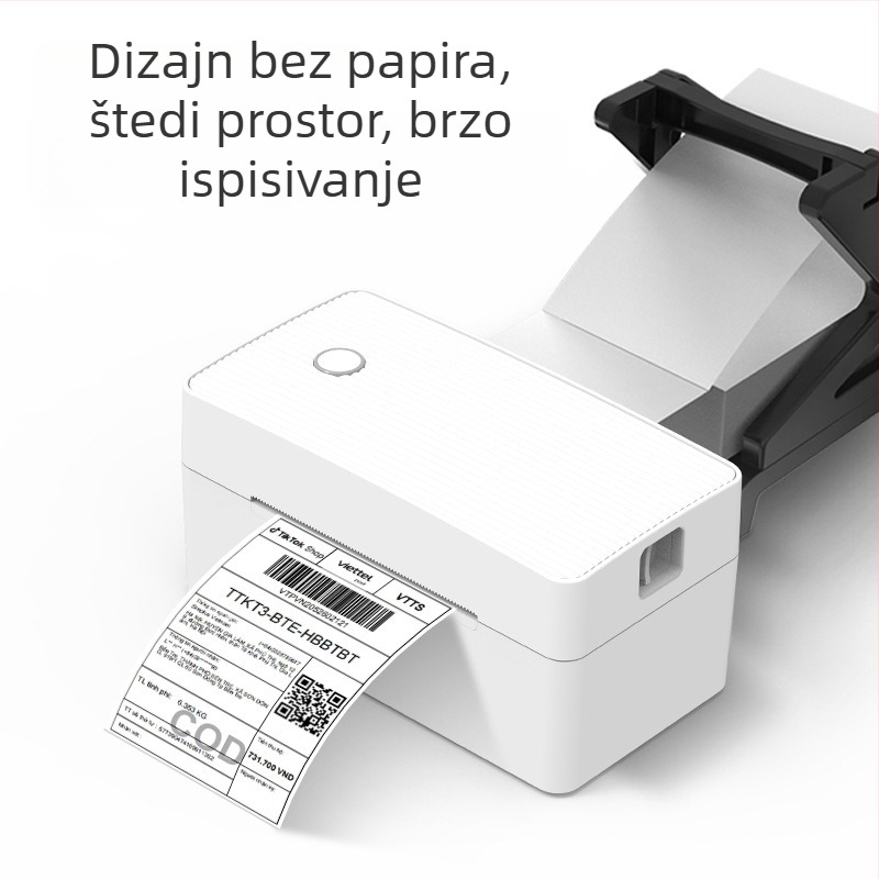 Kompaktni termo pisač za etikete, USB sučelje, širina etiketa 30–80 mm, dimenzije 183×80×65 mm