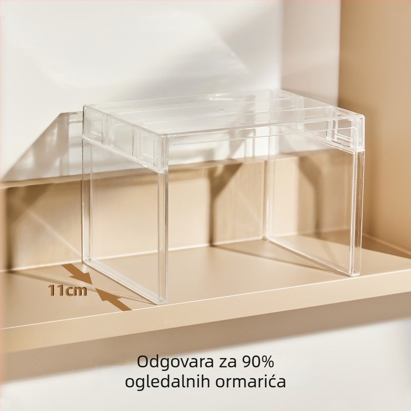 Sklopivi kozmetički ormarić sa ogledalom, modularni regal za kupaonicu i radnu površinu