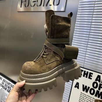 Ženske Martin čizme s debelim potplatom, britski stil, kratke čizme, retro mat finiš, 2026 model