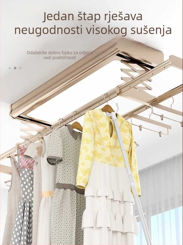 Teleskopski štap za sušenje odjeće za kućnu uporabu