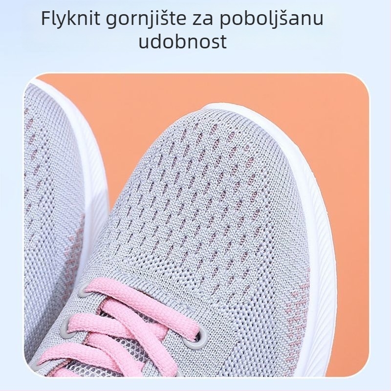 Ženske platnene tenisice u stilu Starog Pekinga za proljeće i jesen, s protukliznom mekanom potplatom za posao i udobnost cijeli dan