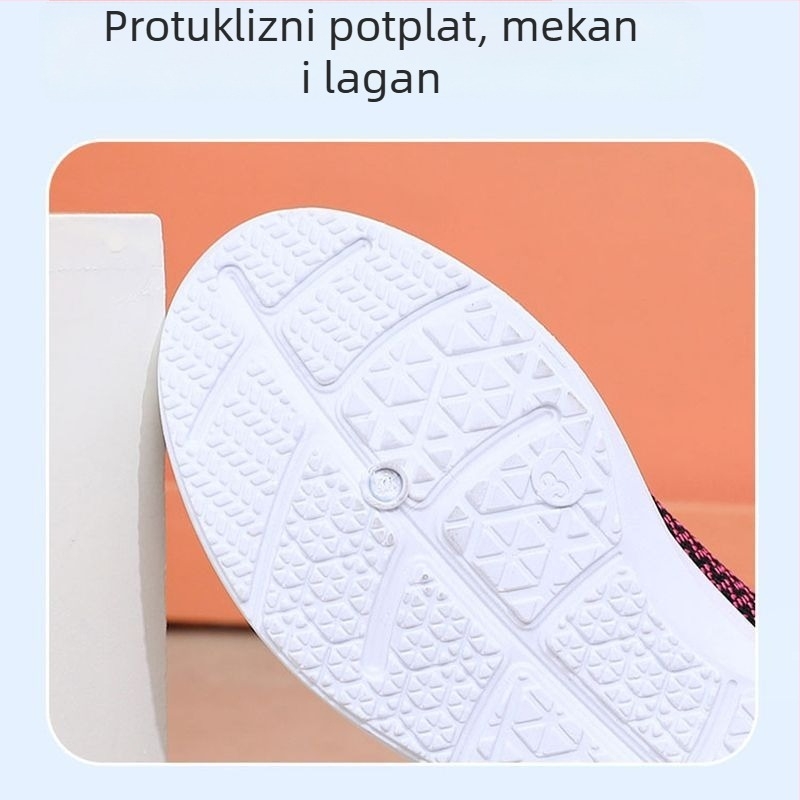 Ženske platnene tenisice u stilu Starog Pekinga za proljeće i jesen, s protukliznom mekanom potplatom za posao i udobnost cijeli dan