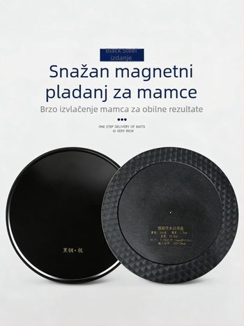 Magnetska posuda za mamce s jakim magnetima, kutija za ribolov, nosač za stolac za ribolov i učvršćivanje na zemlju – tri u jedan posuda za mamce