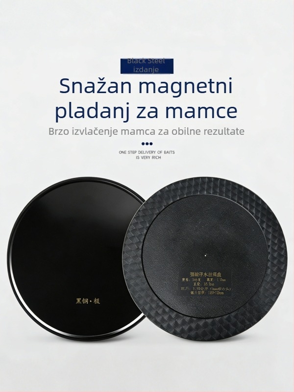 Magnetska posuda za mamce s jakim magnetima, kutija za ribolov, nosač za stolac za ribolov i učvršćivanje na zemlju – tri u jedan posuda za mamce