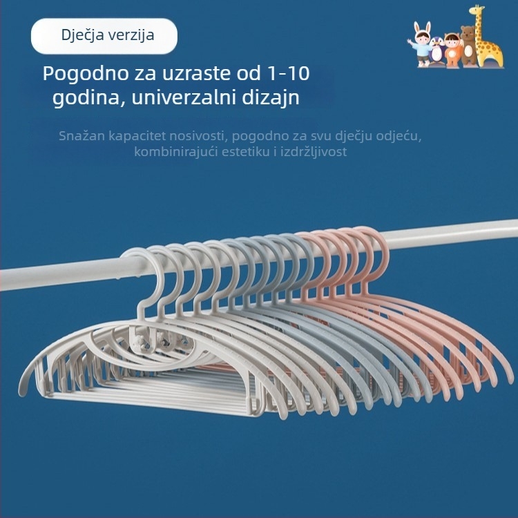 Sklopiva moderna minimalistička vješalica za kapute i odijela, protuklizna, bez tragova