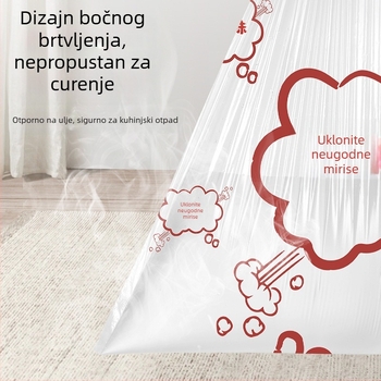 Izuzetno debele vrećice za smeće s vrpcom, iz novog materijala, otporne na kidanje, za kućnu upotrebu, kuhinju i dnevni boravak, višestruke namjene