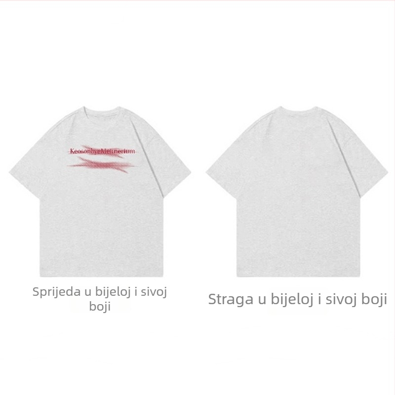 Crna ženska majica kratkih rukava, opušteni kroj za ljeto, plus veličina, čisti pamuk, jedinstven dizajn, inspirirano američkim streetwearom