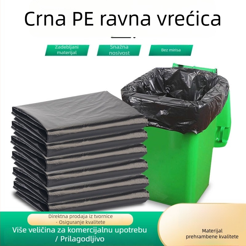 Smeće vrećice s ravnim otvorom, ekstra jake, za komercijalnu uporabu — kuhinja i hoteli