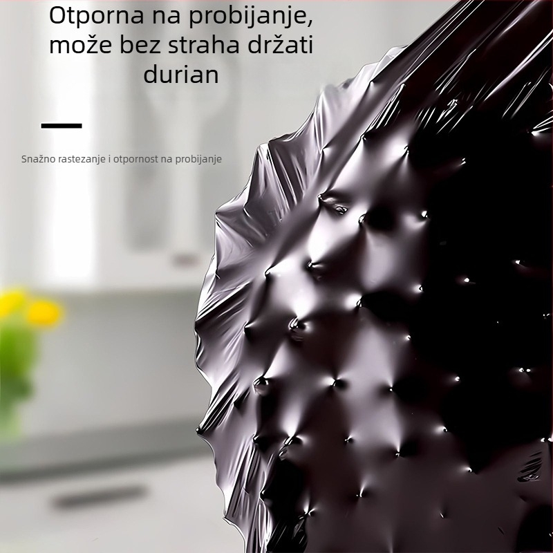 Vreće za smeće sa šnurlama za kućnu upotrebu, debele i velike, 50×60 cm, s ručkama i automatskim zatvaranjem