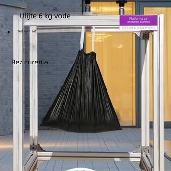 Velike crne vreće za smeće sa šnimom, 60 × 70 × 80 cm, 30 L, HDPE, debele, za kućnu i komercijalnu upotrebu