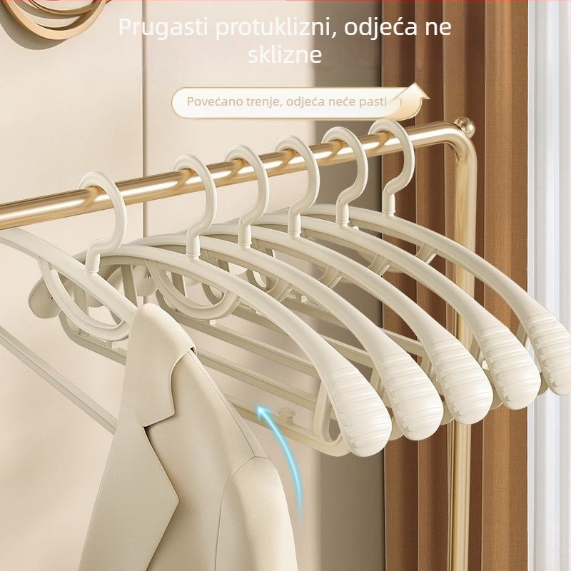 Vješalica za odjeću bez mrlja, protuklizna, plastična, za kućnu upotrebu, sušenje odjeće na balkonu (vlažno i suho)