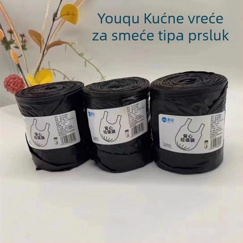 Biološki razgradive jednorazovne vreće za otpad za kućnu upotrebu, velike veličine, pogodne za školske i poslovne kante, pakiranje 200 kom