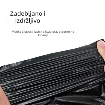 Izdržljive kućne vreće za otpad, s ručnim držačem, velike crne, u stilu veste, za kuhinjske kante, ured i vrtić.