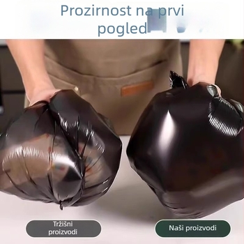 Vreća za otpad s ručkom, velika, ekstra debela plastična vreća za kućnu i uredsku uporabu, kuhinja
