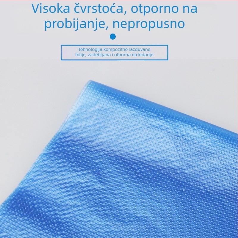 Velika plastična vrećica za odlaganje otpada s ravnim otvorom – za suhi i mokri otpad, boje: plava, zelena, žuta, crvena, crna