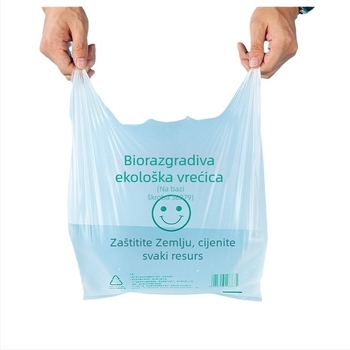 Biodegradibilne vreće za otpad za kućnu upotrebu, kuhinja, ravni otvor, debele