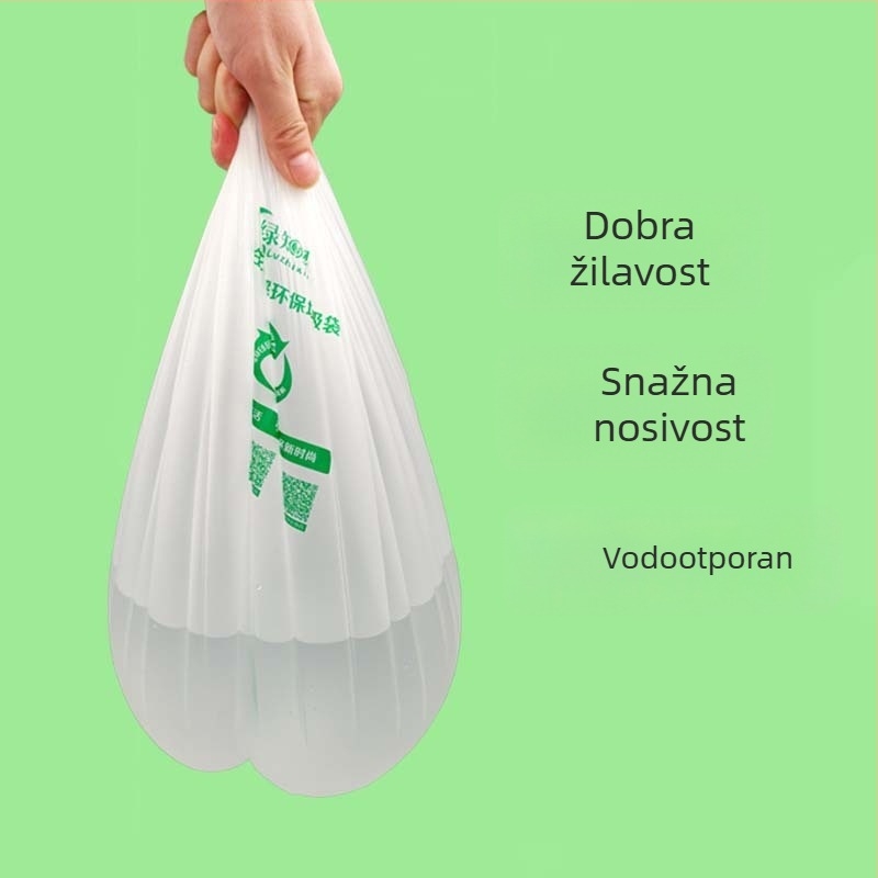 Biodegradibilne vreće za otpad za kućnu upotrebu, kuhinja, ravni otvor, debele