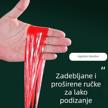 Vreće za smeće sa šnrom, ojačane, velike, za kućnu upotrebu, profesionalne kvalitete, pogodne za kuhinju, ekonomično pakiranje, kutija od 100 komada