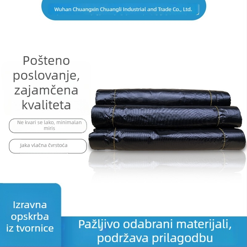 Jednokratne crne debele vreće za otpad, 60 × 70 cm, kvadratnog dna, za komercijalnu higijenu